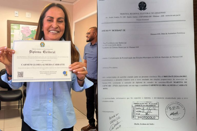 Cassação de Elan Alencar garante retorno de Glória Carratte