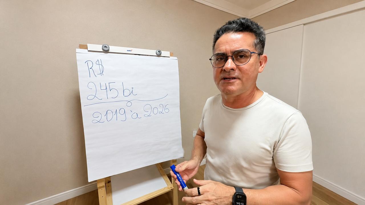 David Almeida compara R$ 8,1 bilhões a obras públicas no Amazonas