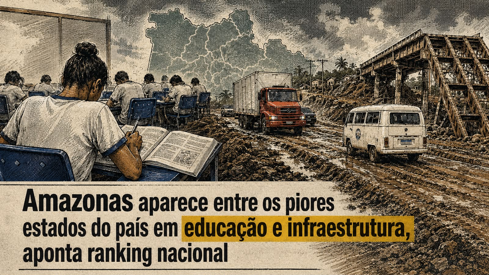Amazonas enfrenta desafios em infraestrutura e educação