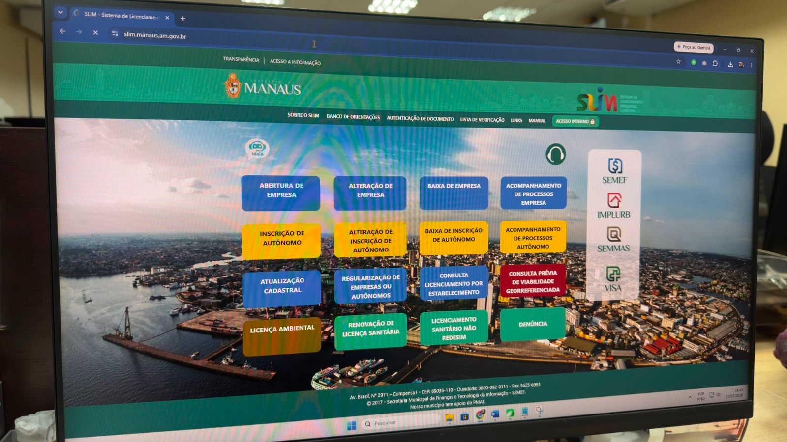 SLIM será atualizado em Manaus para novo CNPJ alfanumérico