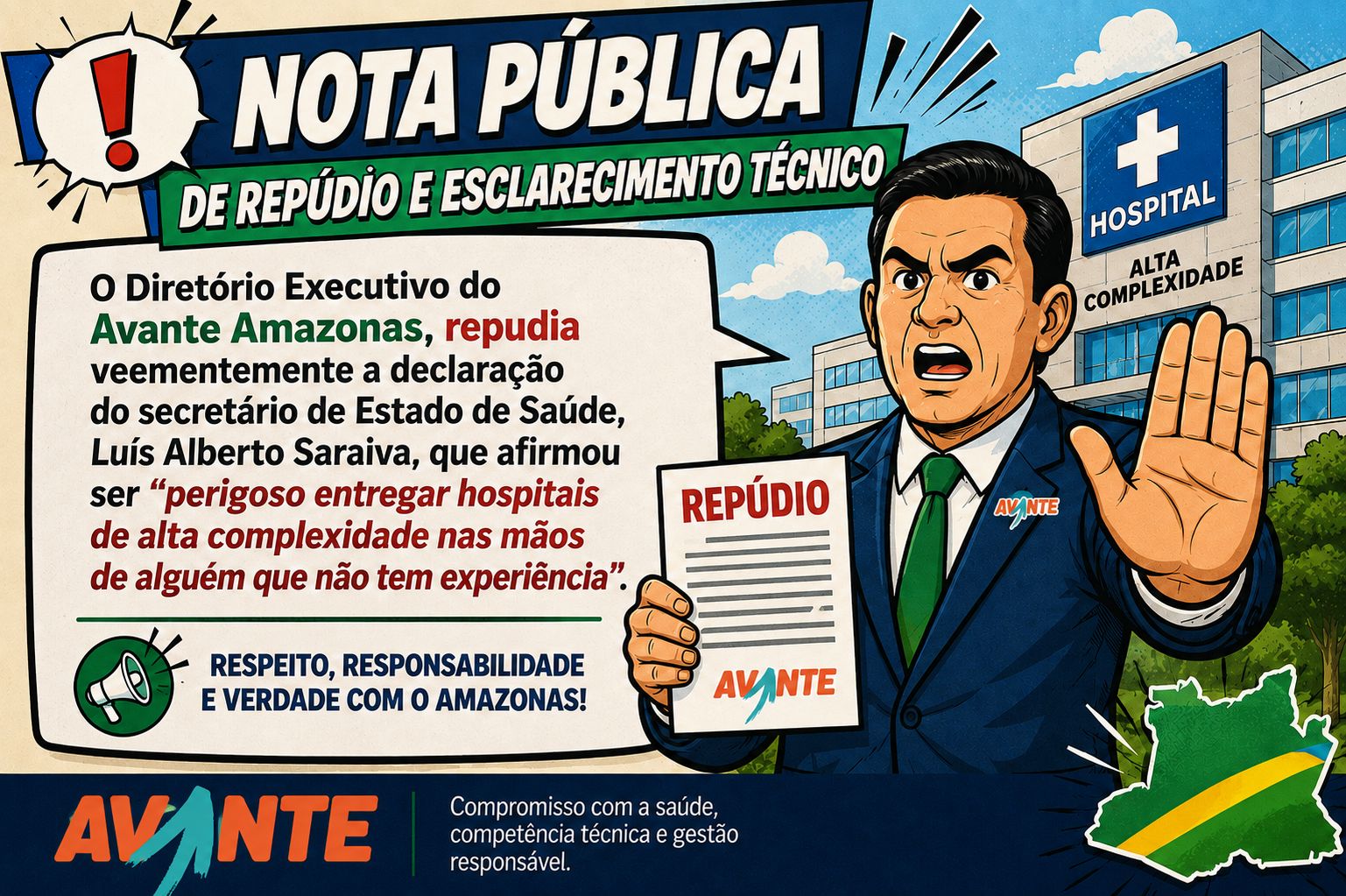 Avante manifesta apoio a Dra. Shádia