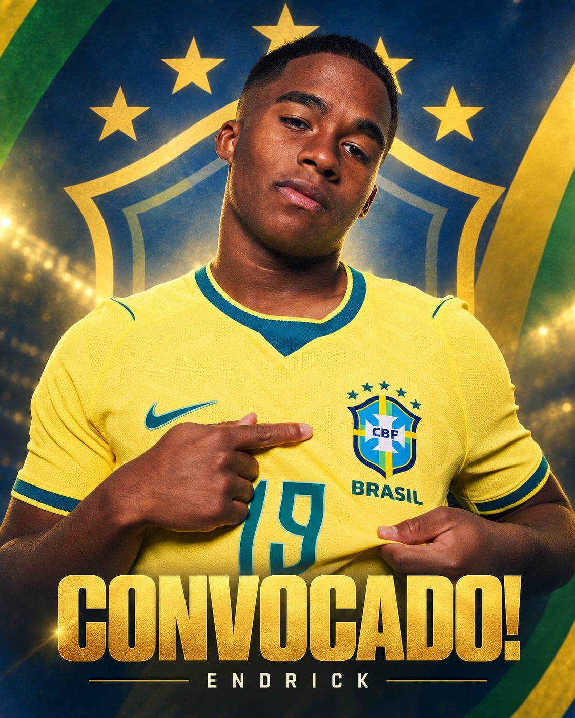Estêvão, João Pedro e Pedro são chamados para ataque da Seleção