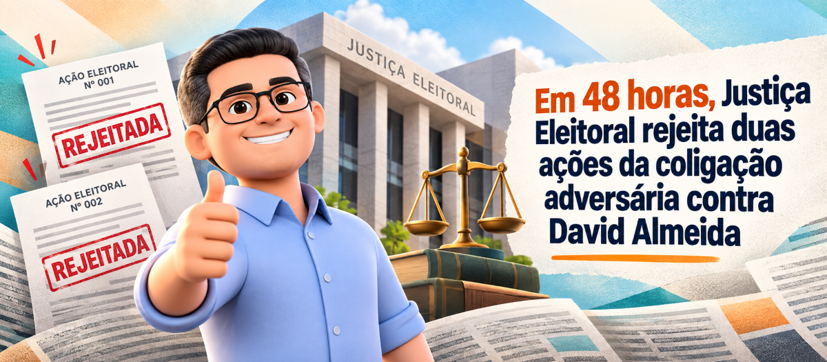 Em dois dias, TRE-AM julga improcedentes duas ações eleitorais contra David Almeida